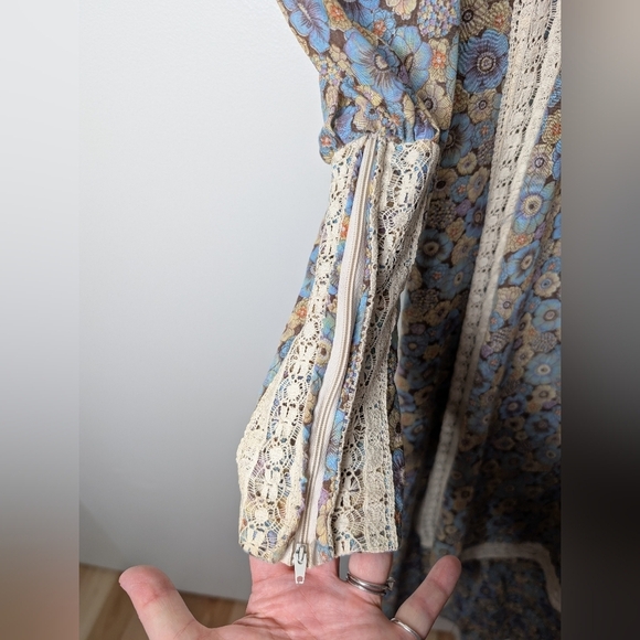 Gunne Sax vintage floral dress sz M - Picture 6 of 16